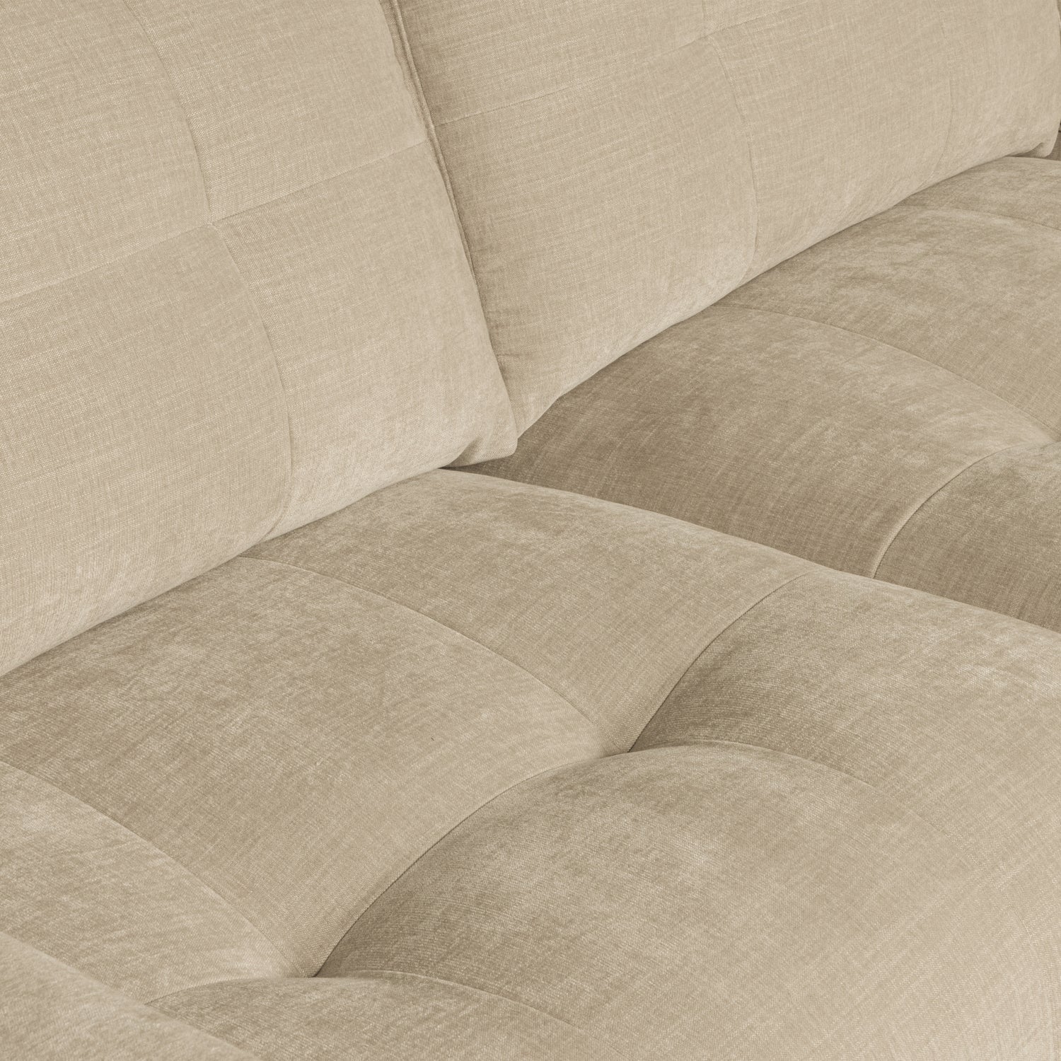 vtwonen Bar chaise longue geweven stof rechts zand