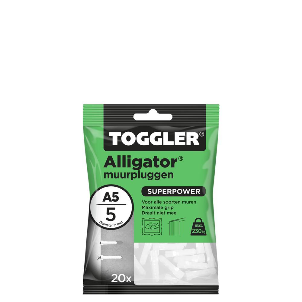 Toggler Alligator plug zonder flens A5 (20 st.)