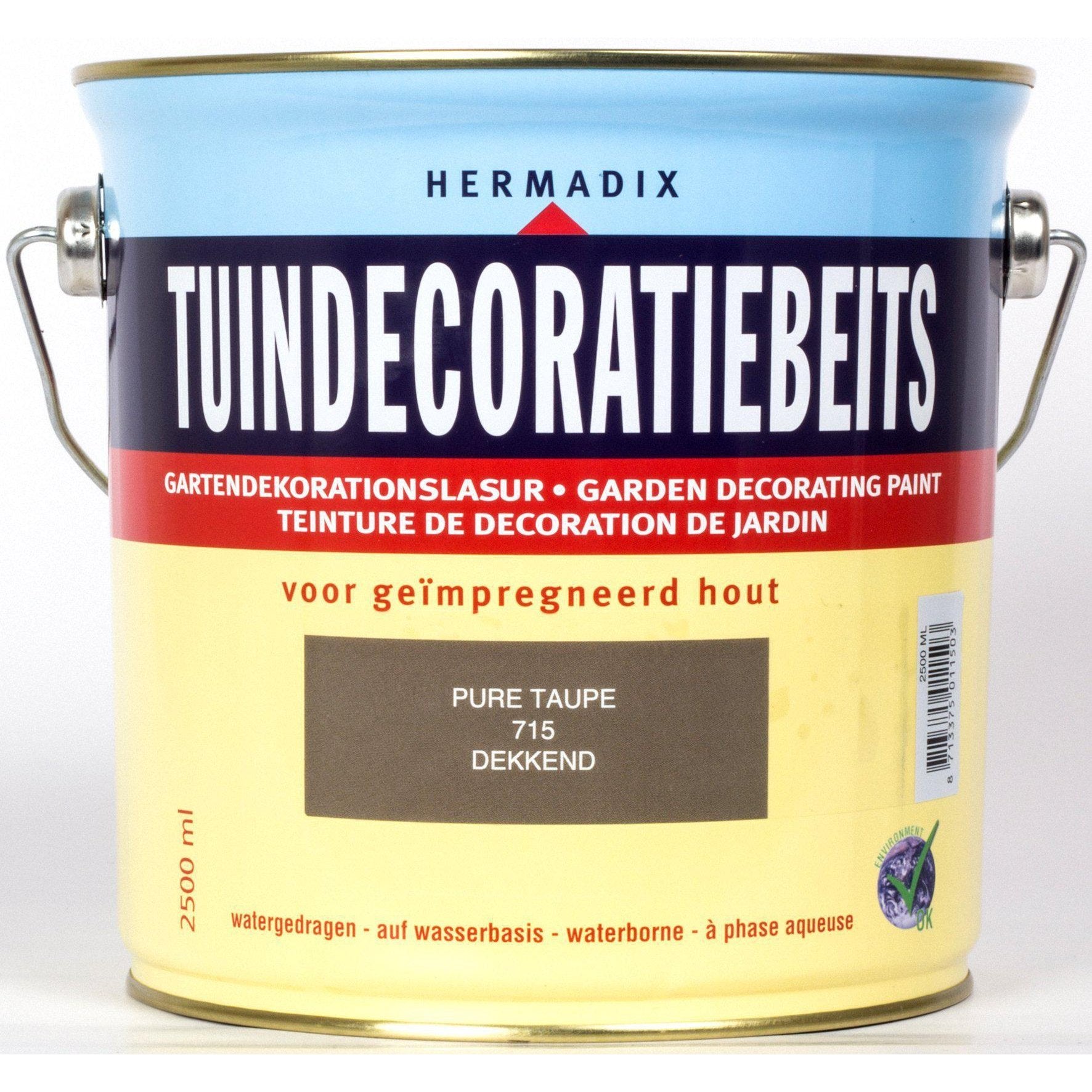 Hermadix tuindecoratiebeits 715 pure taupe 2,5 liter