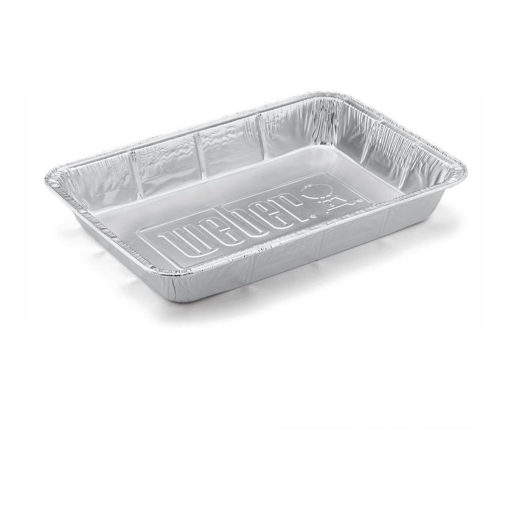 Weber aluminium lekbakjes L (10 stuks)