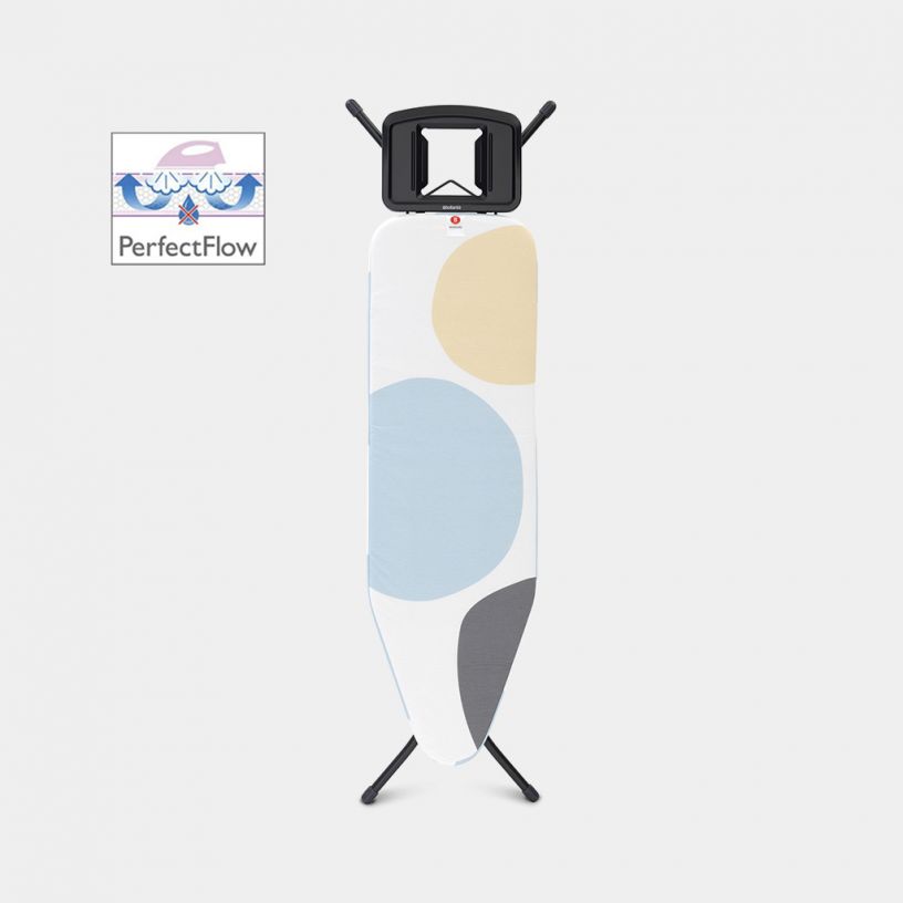 Brabantia Strijkplank B 124x38 Black 22 - PerfectFlow Spring Bubbles