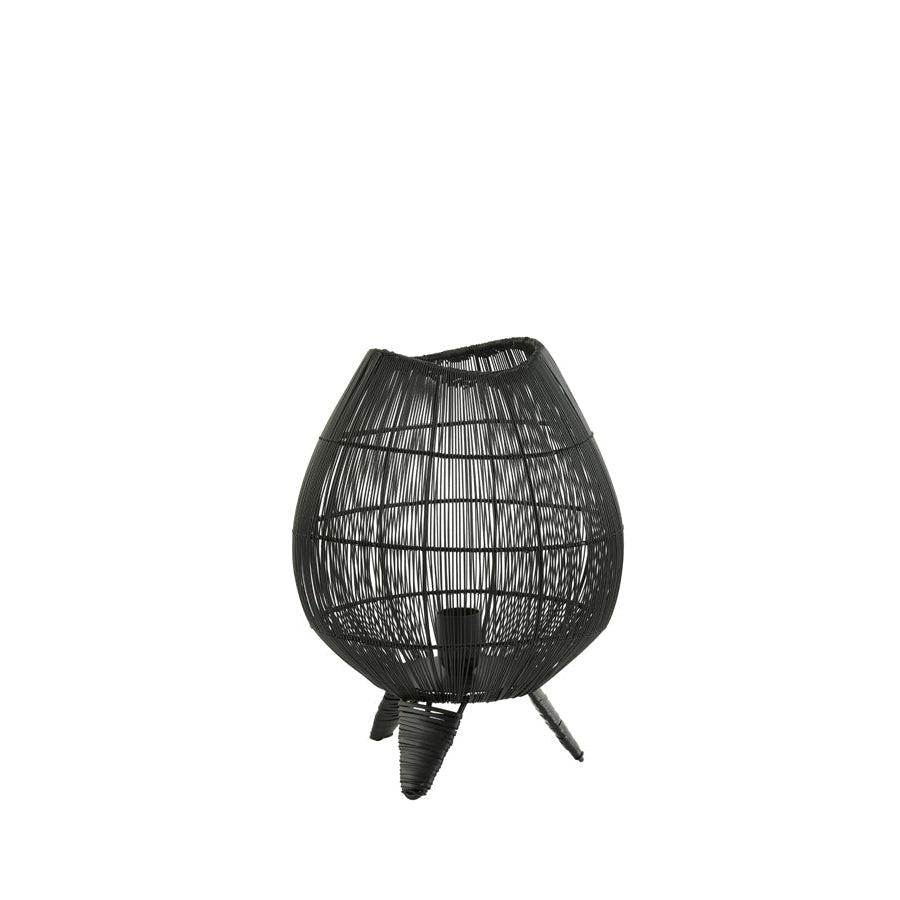 Light & Living Yumi tafellamp zwart