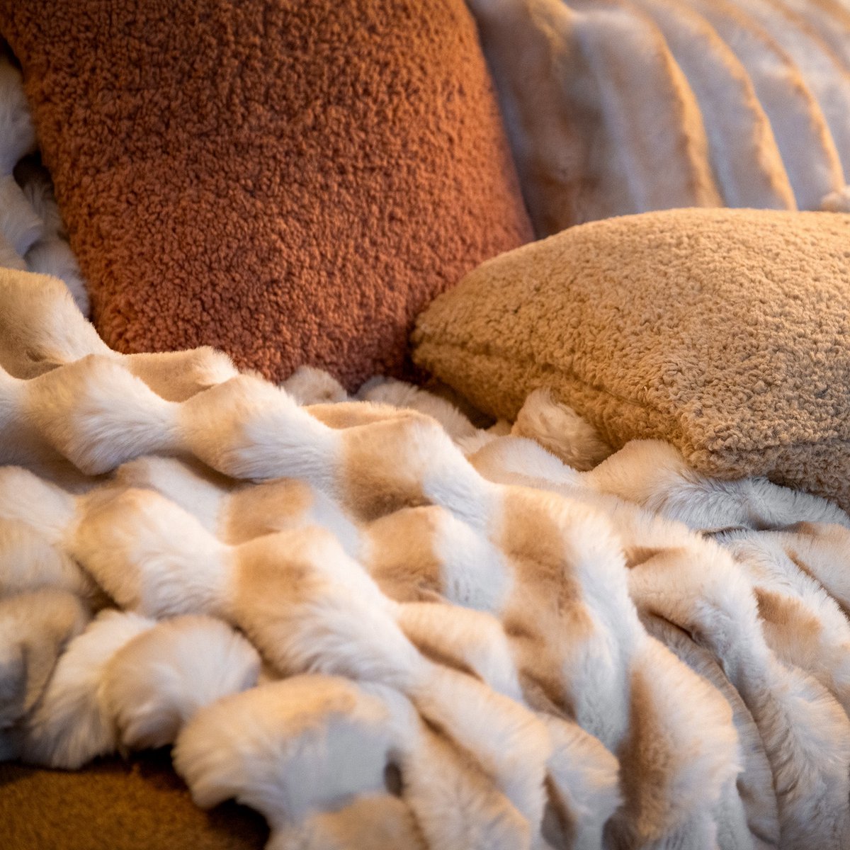 Dutch Decor plaid Emilly Irish Cream B130 × H160 cm