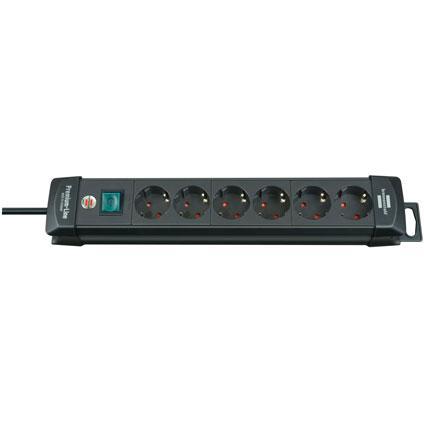 Brennenstuhl Premium-Line stekkerdoos 6-voudig zwart 3 mtr.