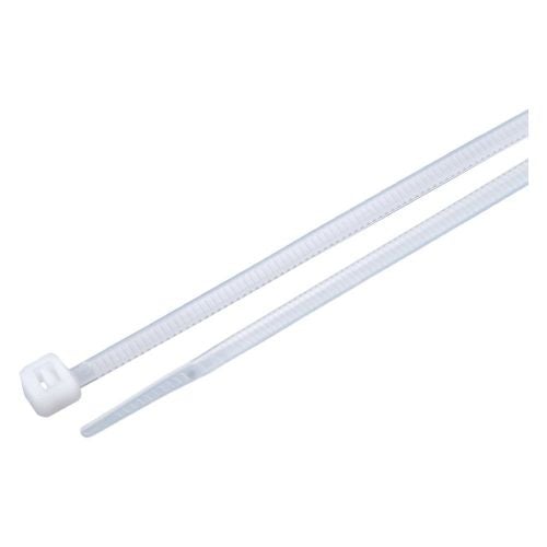 Bundelband tiewraps 140 x 2.5 mm transparant (100 stuks)
