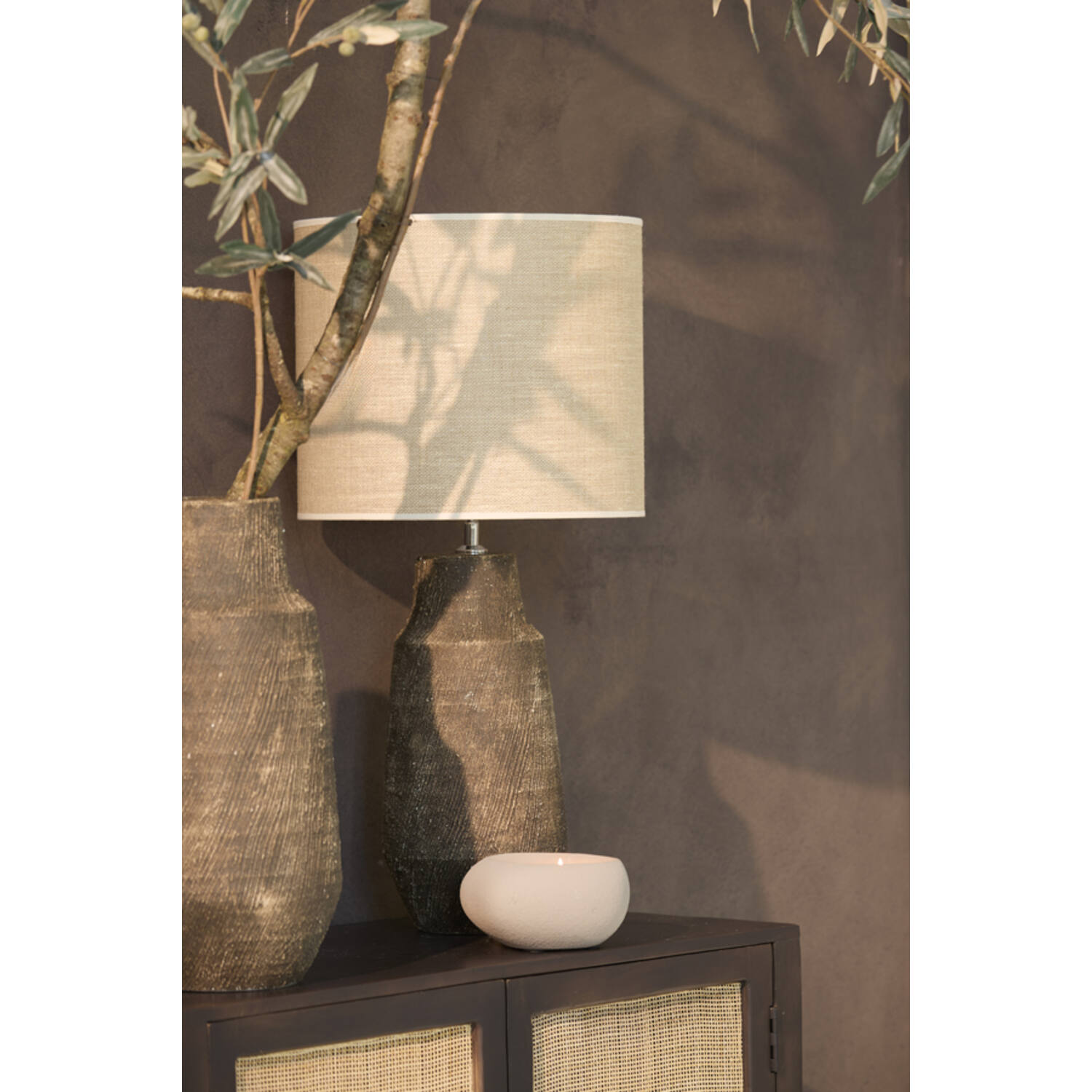 Light & Living Lampenkap 30-30-32 cm SENDAI zand