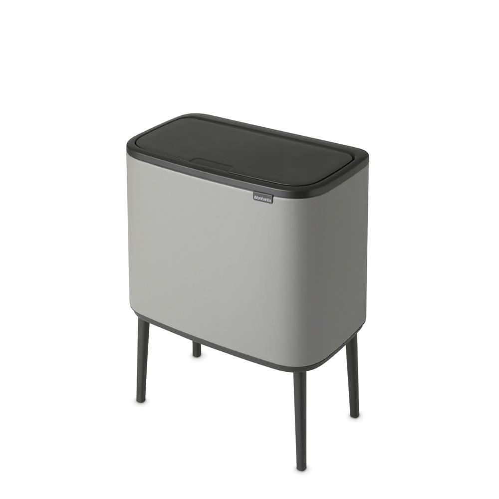Brabantia Bo Touch Bin afvalemmer 11+23 ltr. Mineral Concrete Grey