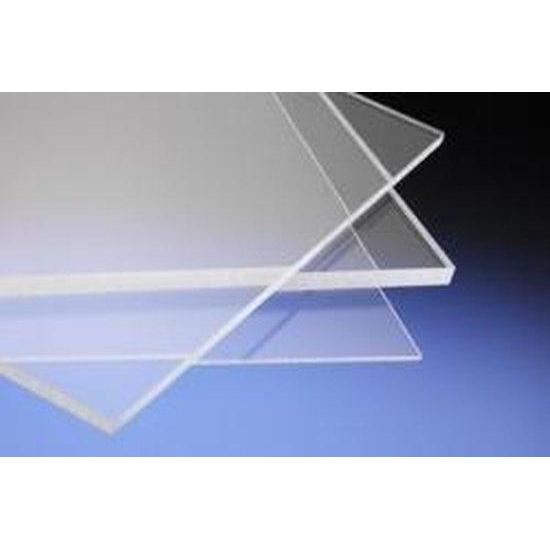 Kunststofglas glashelder 3 mm. 75x100 cm.