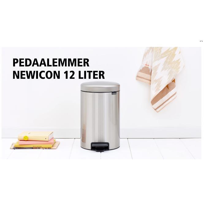 Brabantia NewIcon pedaalemmer 12 ltr. Platinum