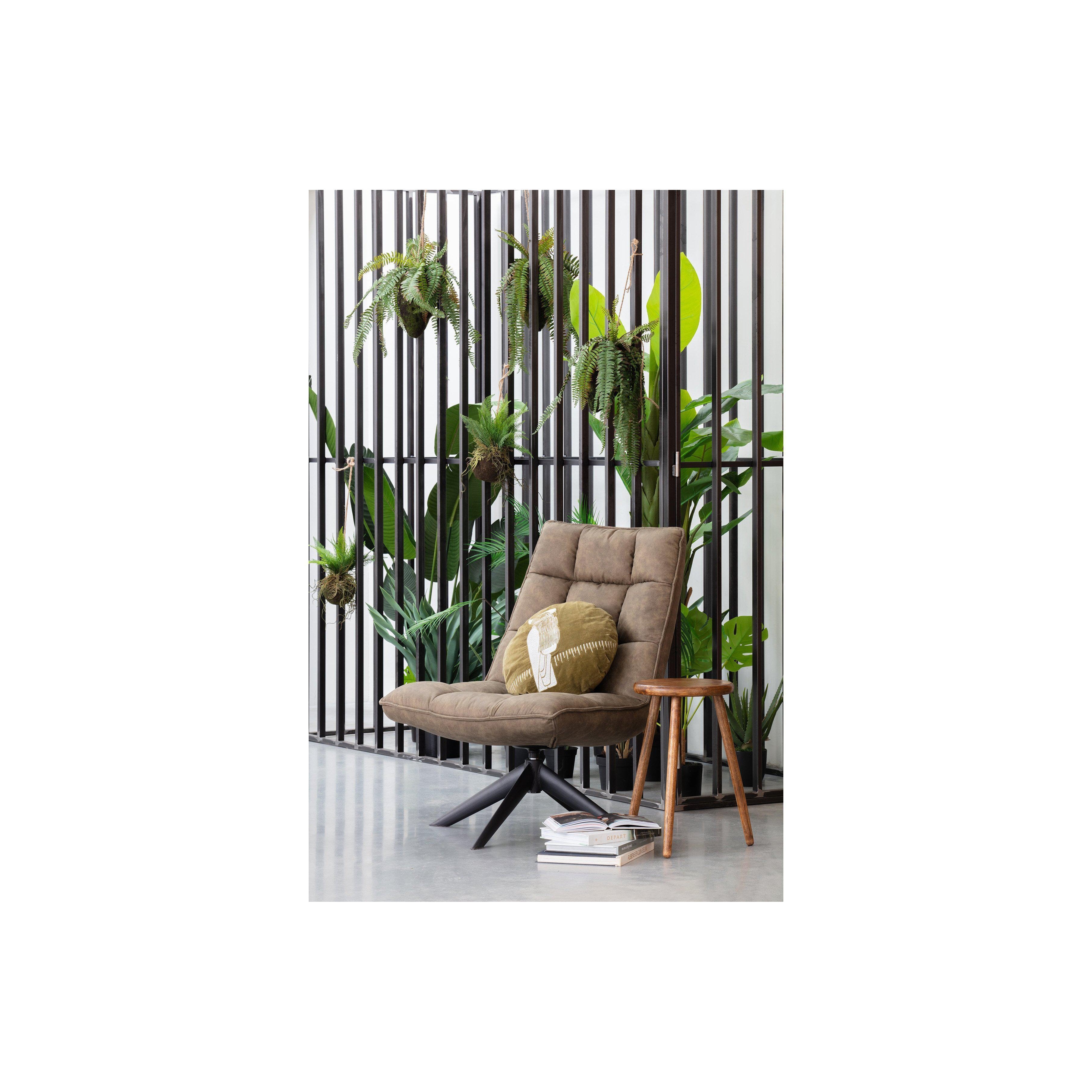 WOOOD Jouke draai-fauteuil kunstleer groen