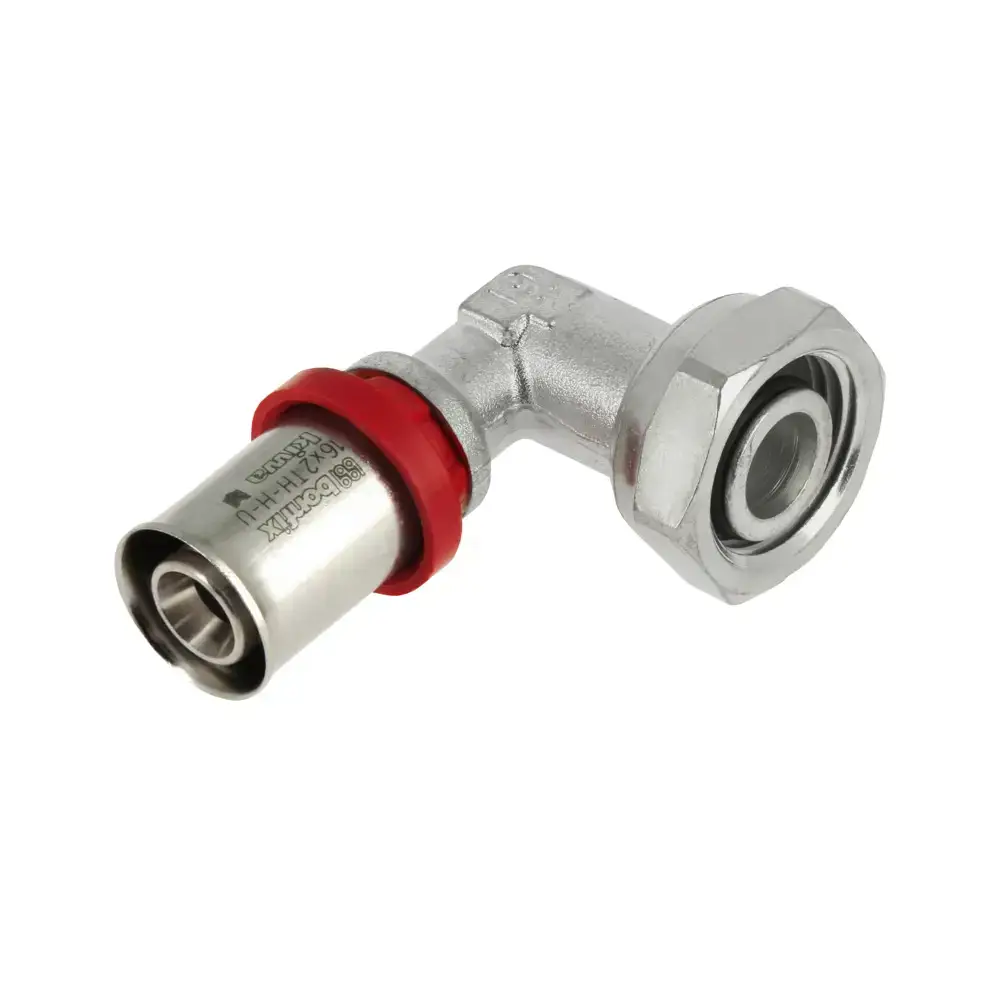 BONFIX Alu-pers kniekoppeling vertind conisch 1/2"x16mm