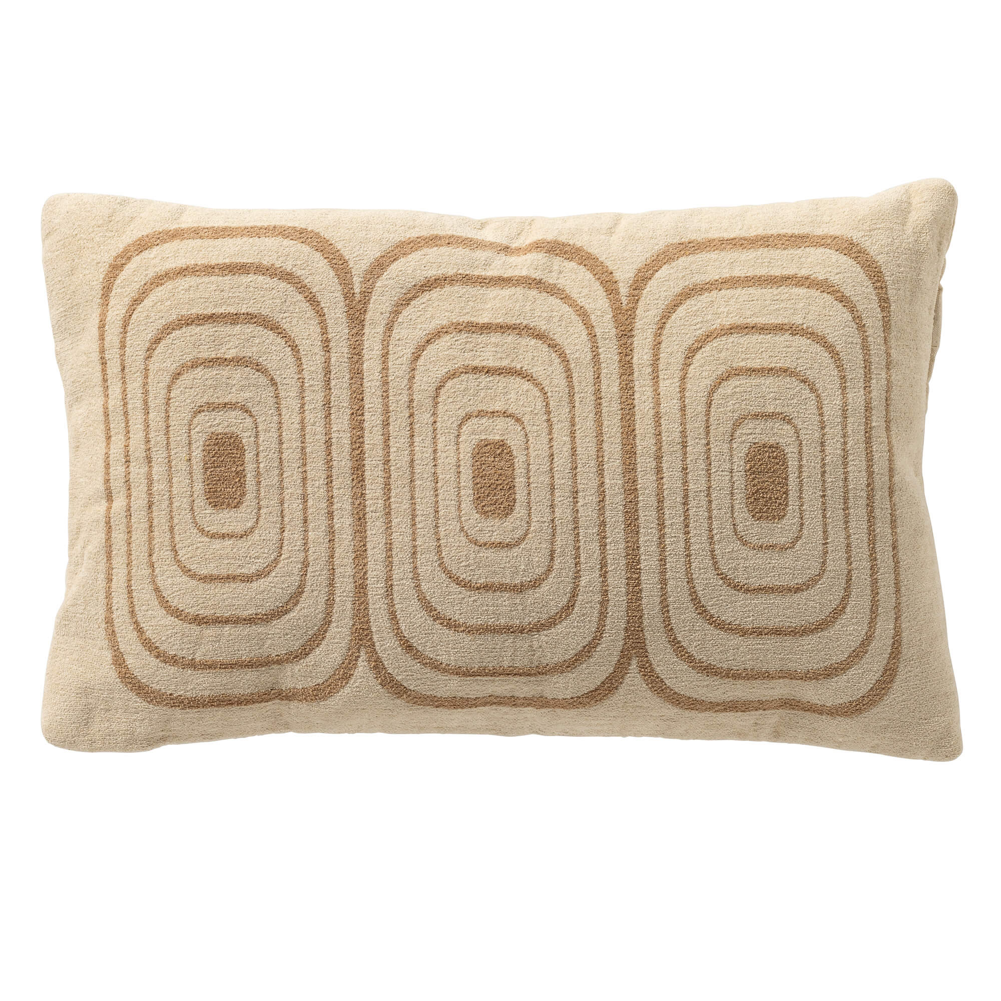 Dutch Decor sierkussen Eliana Beige-Bruin 60×40 cm