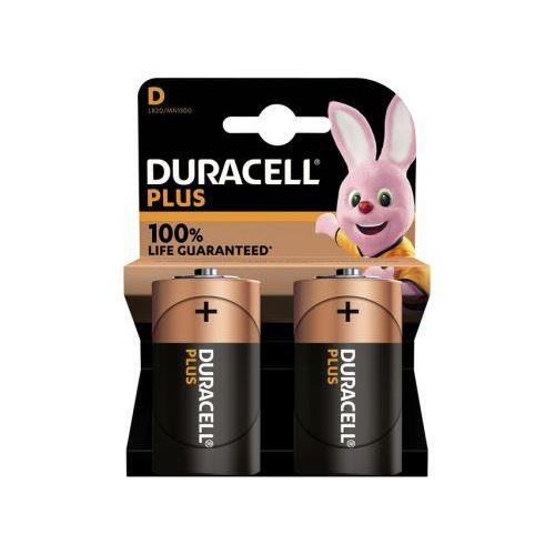 Duracell Plus Alkaline 100% D (2 stuks) (LR20)