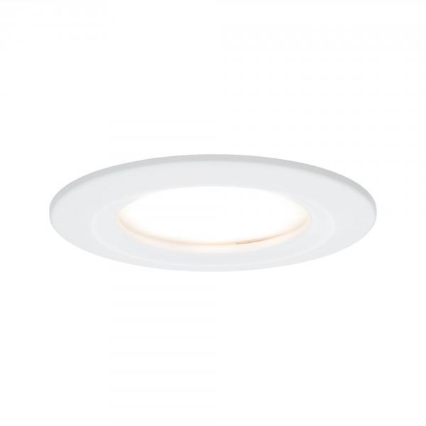 Paulmann Premium EBL set Coin Slim dim rond stijf LED 1x6,8W 2700K 230V 51mm wit mat/alu