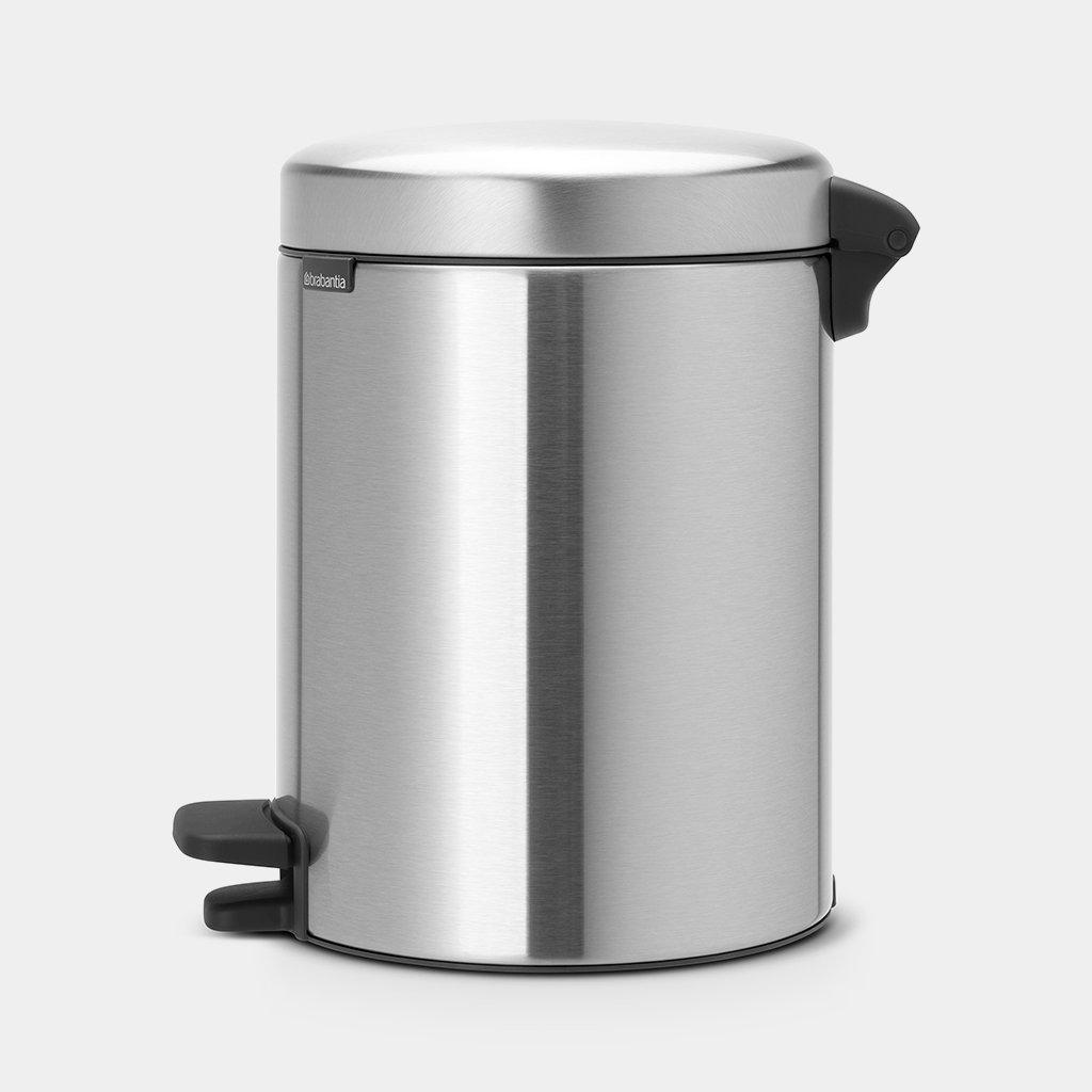Brabantia NewIcon pedaalemmer 5 ltr. Matt Steel Fingerprint Proof