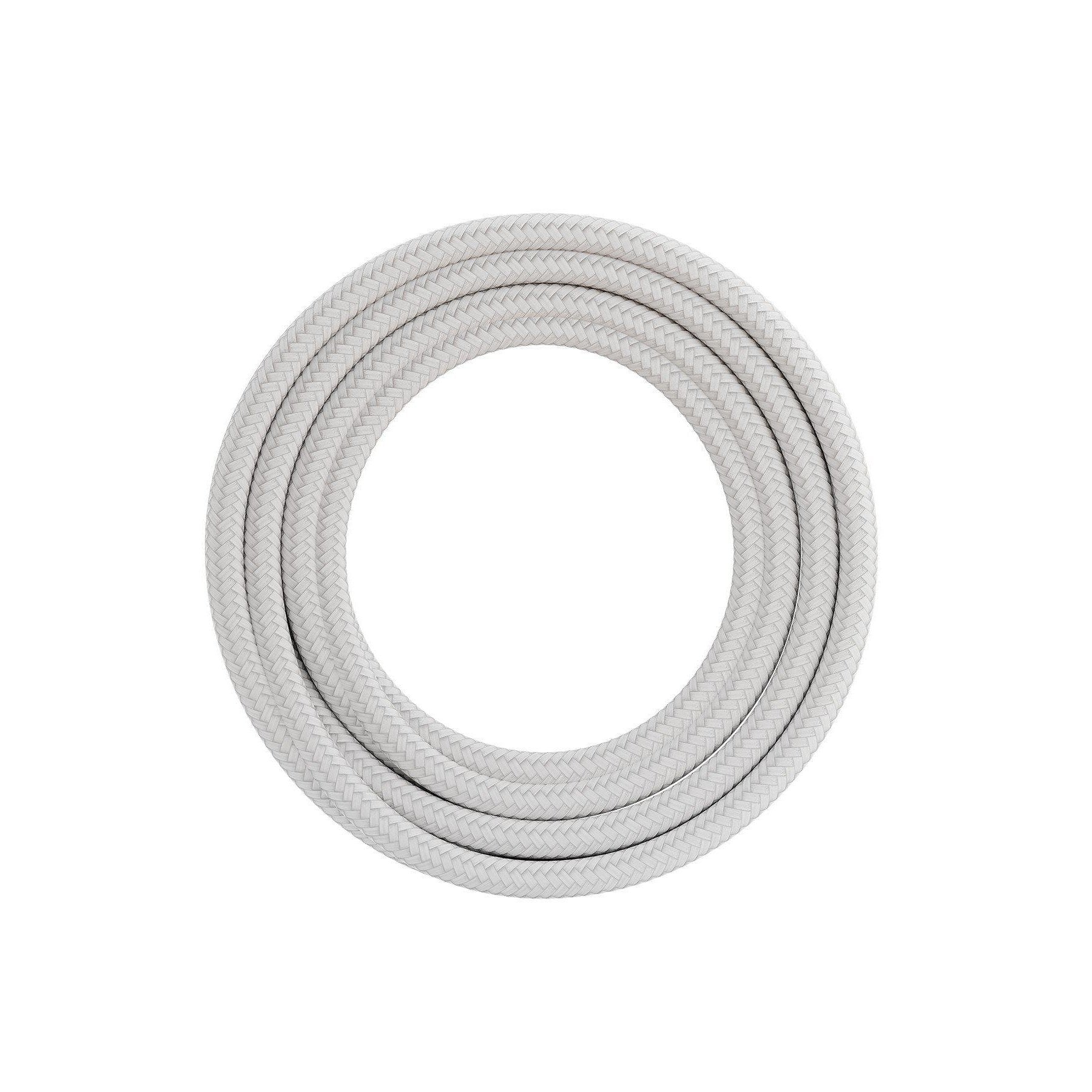 Calex textiel omwikkelde kabel 2x0,75qmm 1,5 mtr. white, max.250V-60W