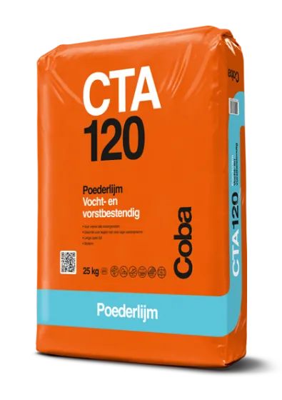 Coba CTA120 poederlijm vocht- en vorstbestendig grijs 25kg