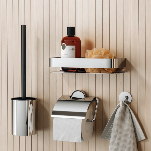 Tiger Ace Toiletrolhouder met klep RVS gepolijst