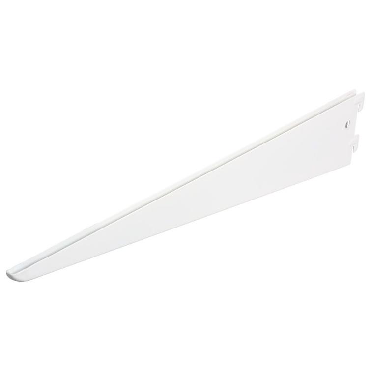 F-drager dubbel RAL9003 wit 47cm 10pp