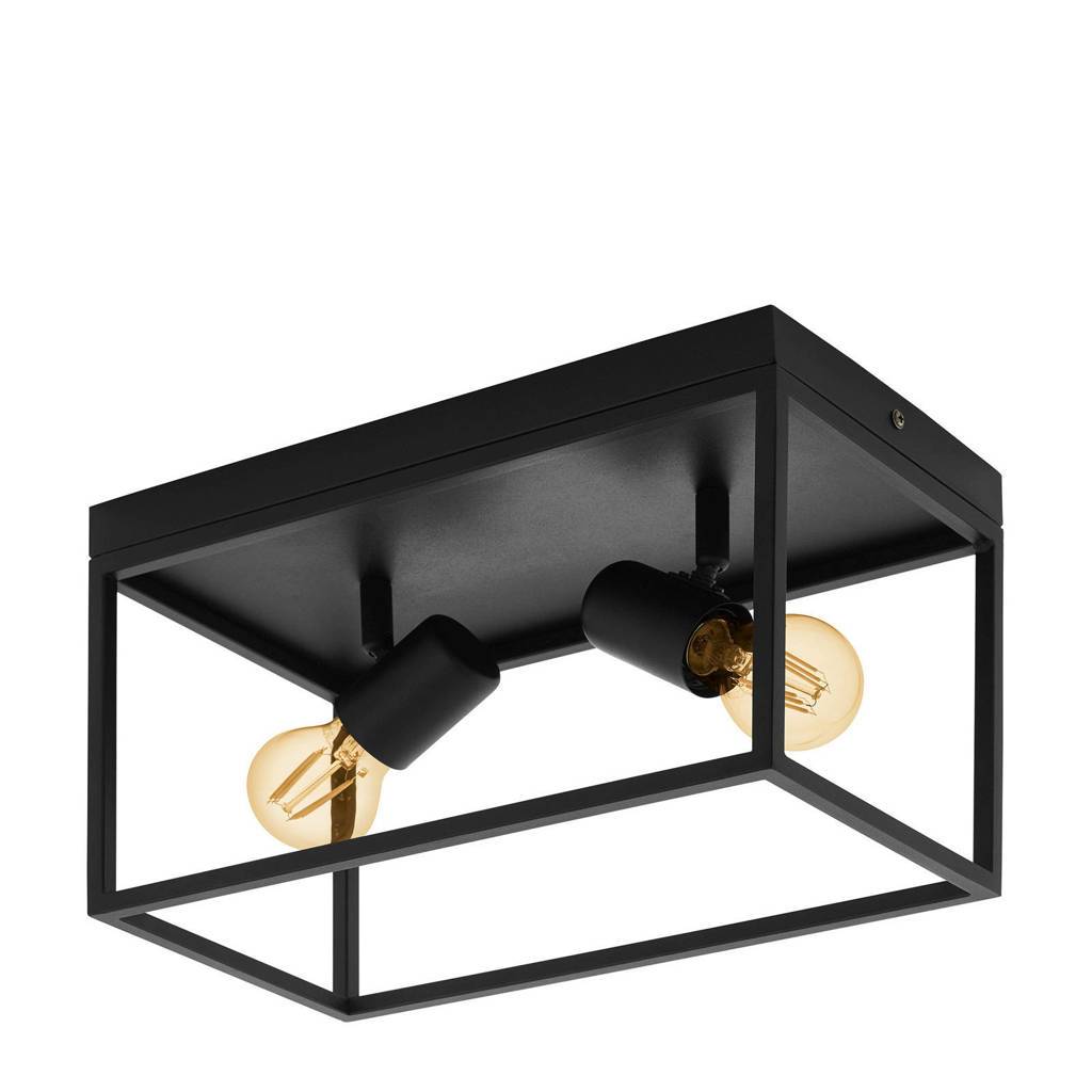 PL SILENTINA 2LI E27 DRAAIBAAR L360/B180 ZWART