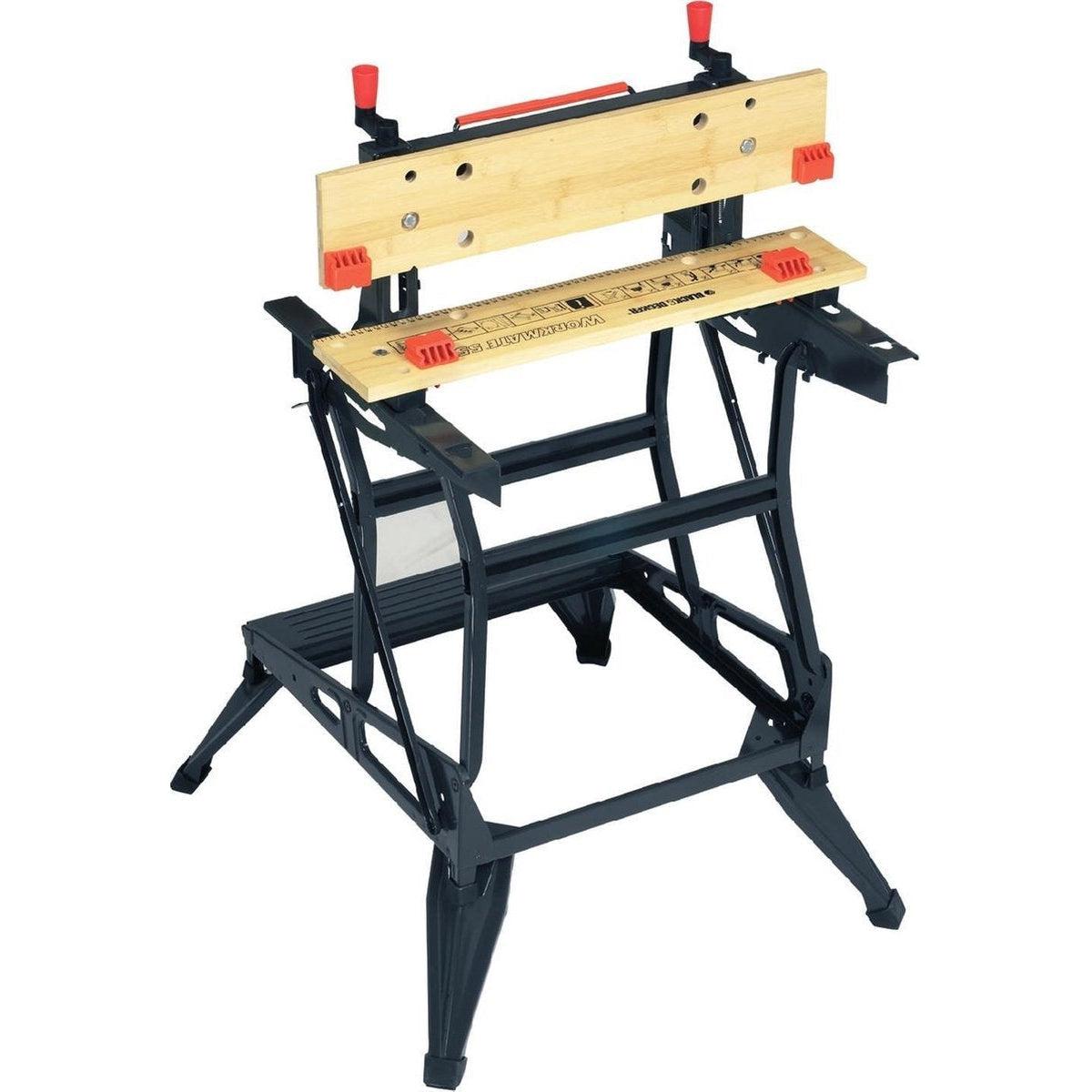 Black+Decker werkbank verticale klemmogelijkheid