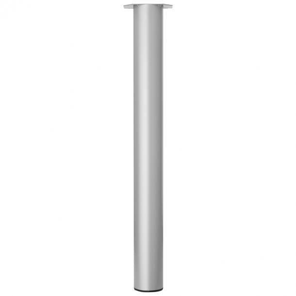 Duraline meubelpoot rond staal 7,6x72cm grijs 4pp
