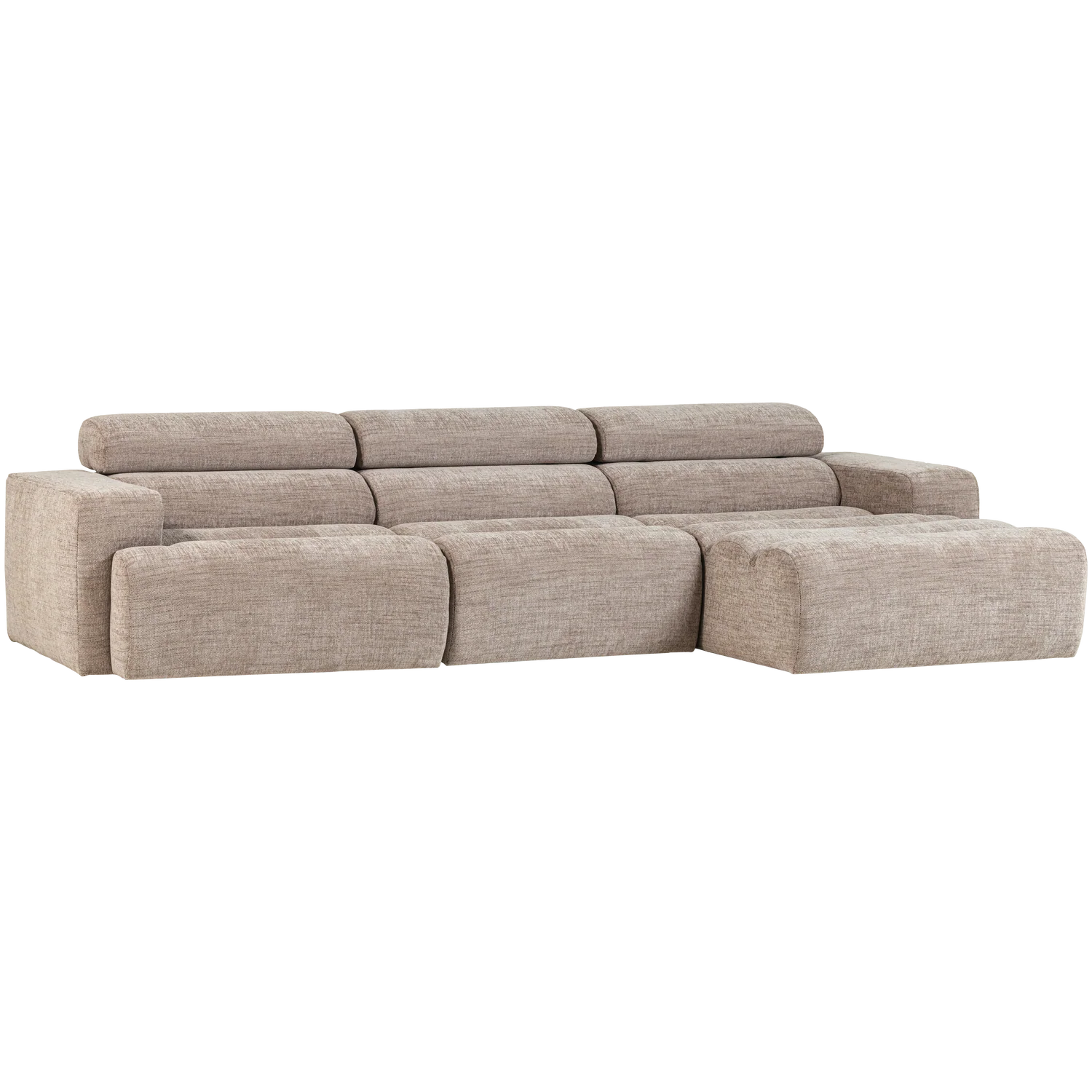 WOOOD Novi Chaise Longue Bank Rechts Naturel Melange