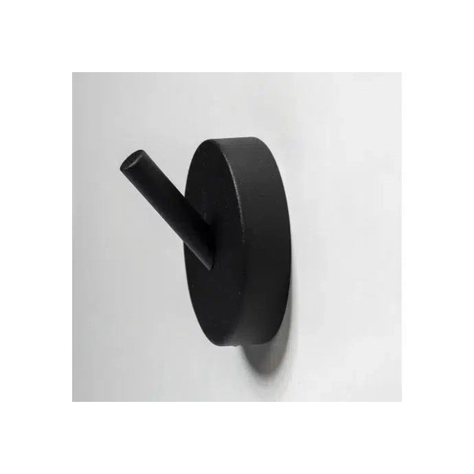 Haceka Kosmos enkele handdoekhaak mat zwart