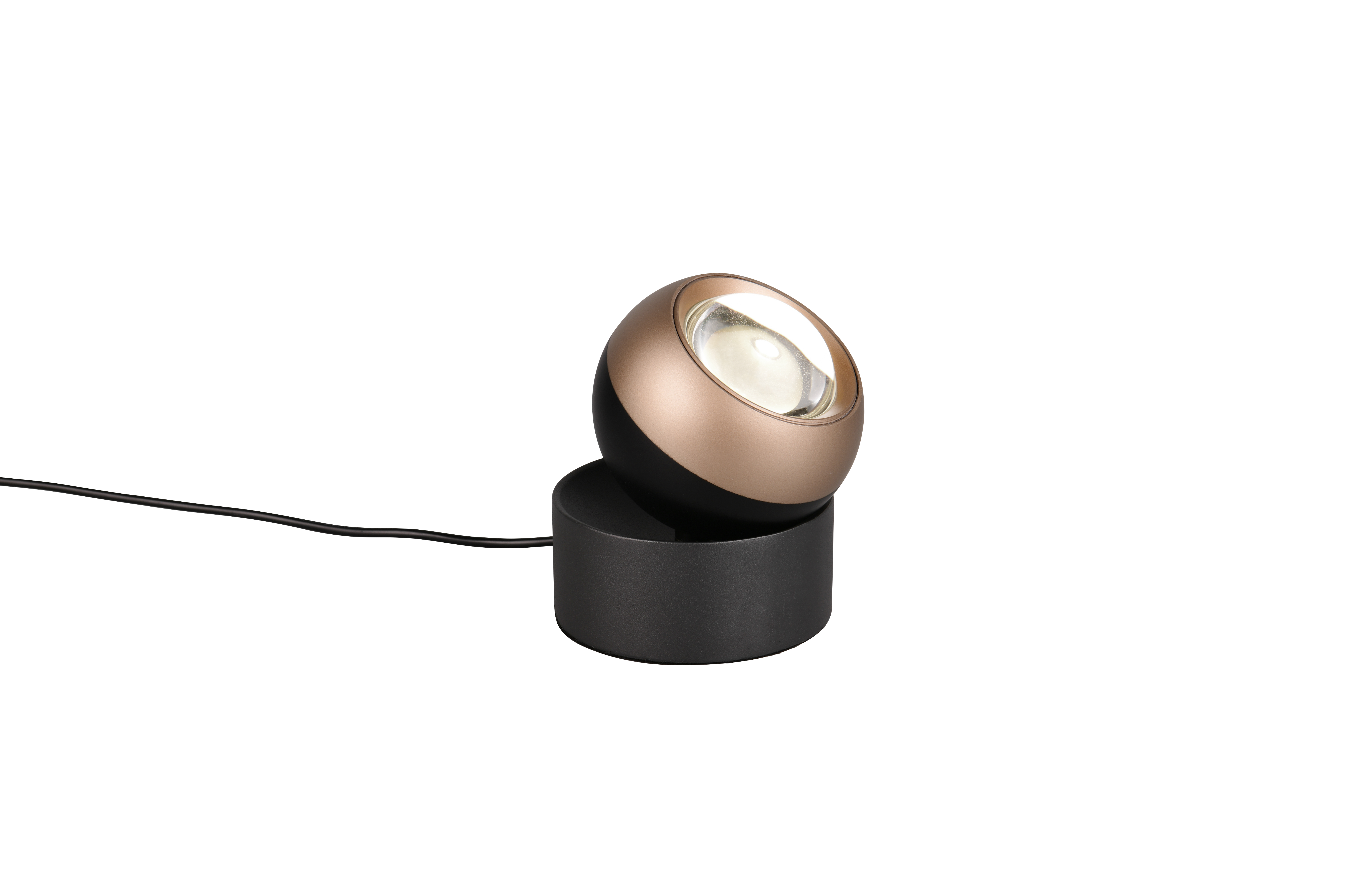 Trio tafellamp ORBIT mat zwart koffie – Kantelbaar