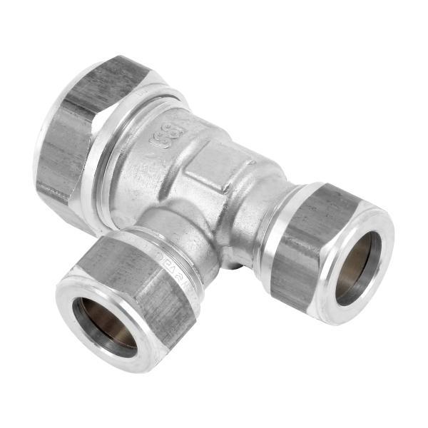 Bonfix Messing T-stuk 22x15x15mm Vertind