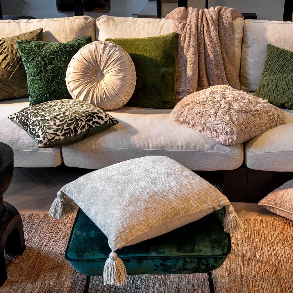 Dutch Decor sierkussen Zaya Chive 45×45 cm