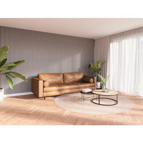 Decowall akoestisch paneel grijs eiken 260x30cm - 2 stuks