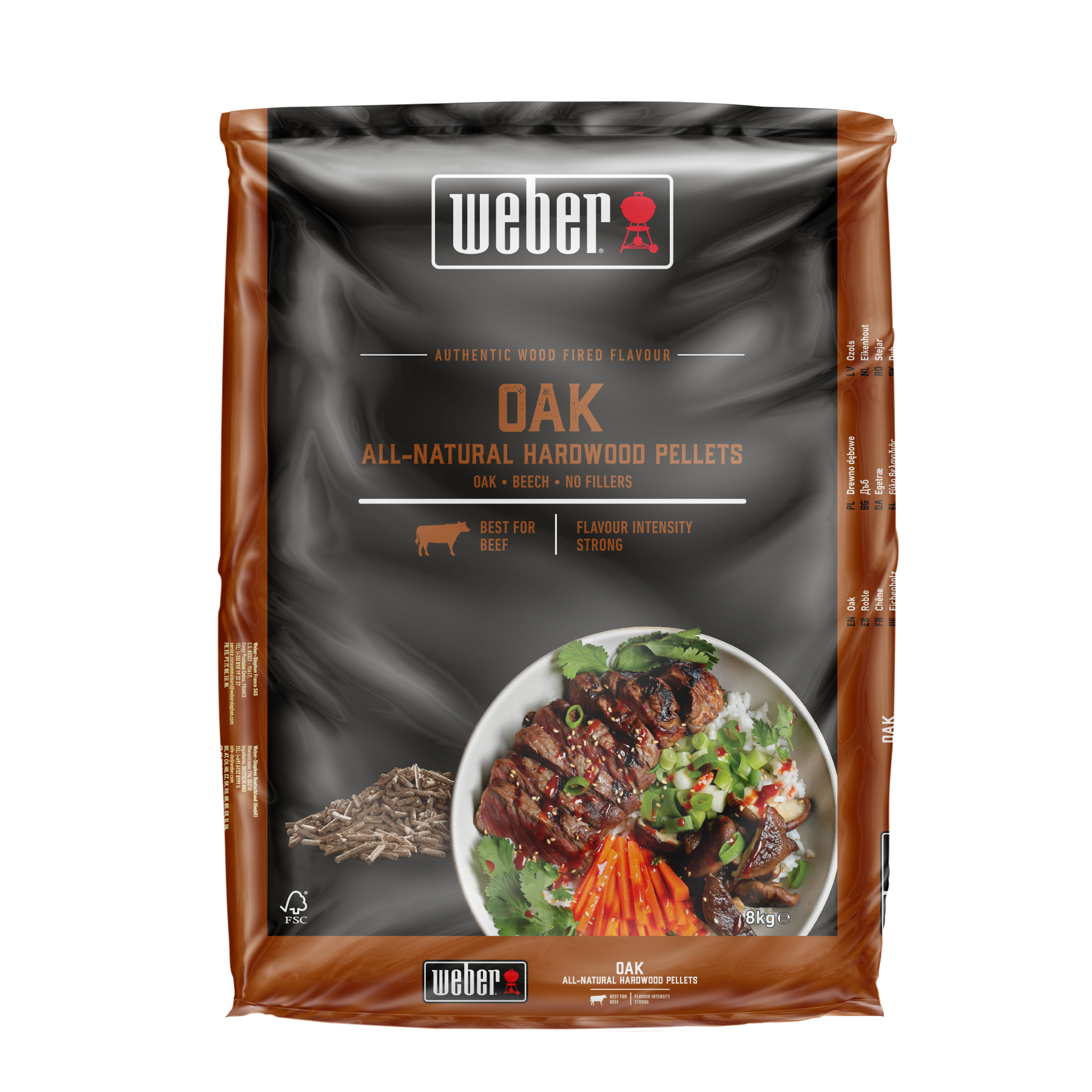 Weber Wood Pellets Oak, 8 kg zak