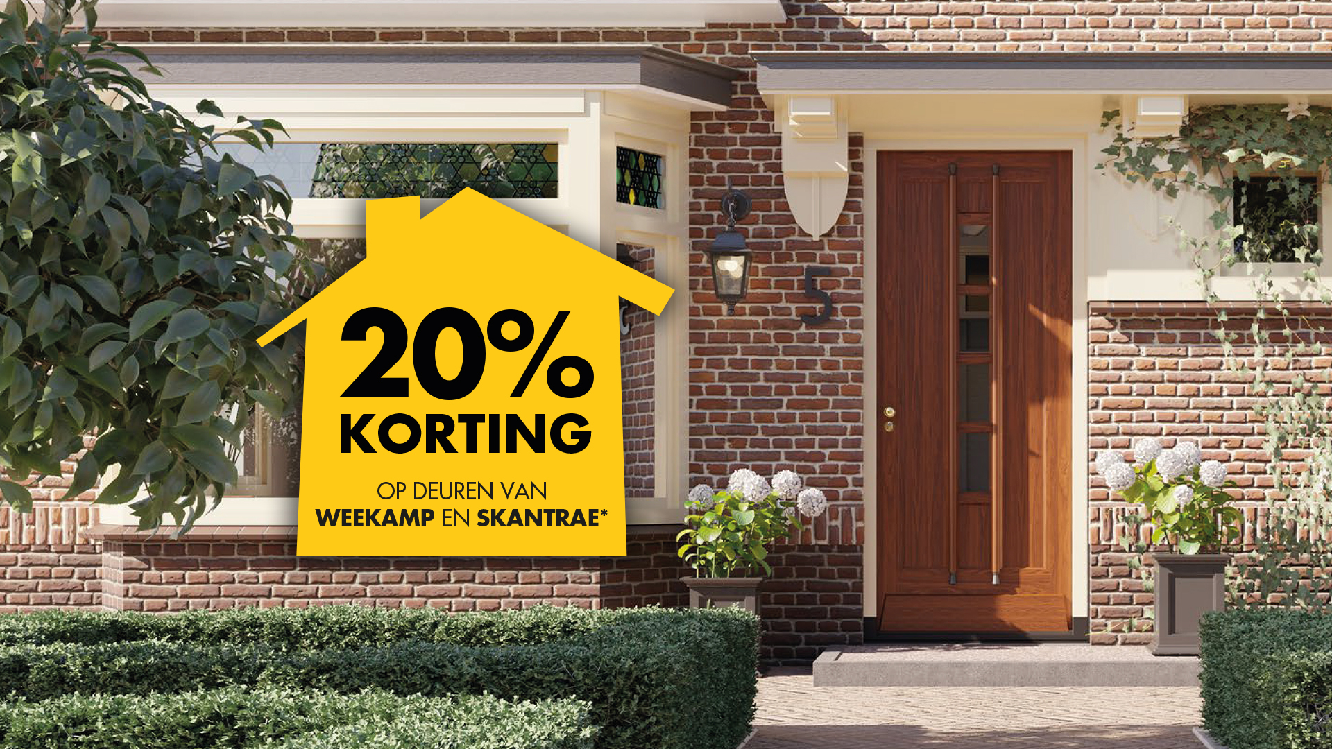 20% korting op deuren van Skantrae & Weekamp