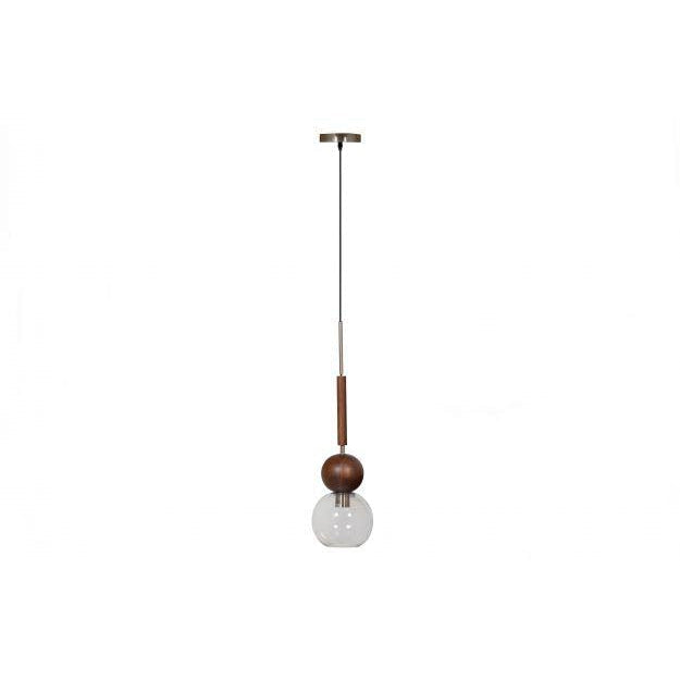 BePureHome Babble hanglamp glas walnoot