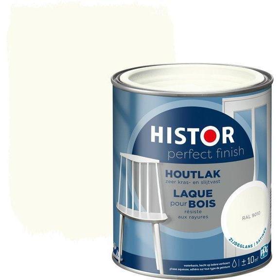 Histor Perfect Finish Houtlak RAL 9010 Zijdeglans 750 ml.