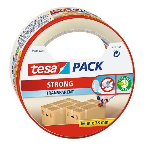 Tesa verpakkingstape transparant 50 mm. x 66 meter (3 stuks)