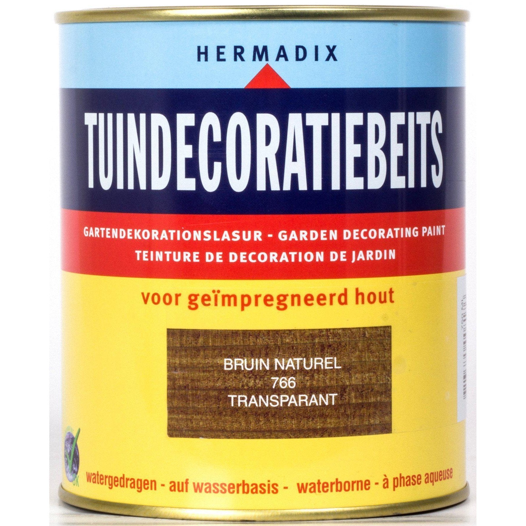 Hermadix tuindecoratiebeits 766 bruin naturel 750 ml