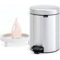 Brabantia NewIcon pedaalemmer 5 ltr. Matt Steel Fingerprint Proof