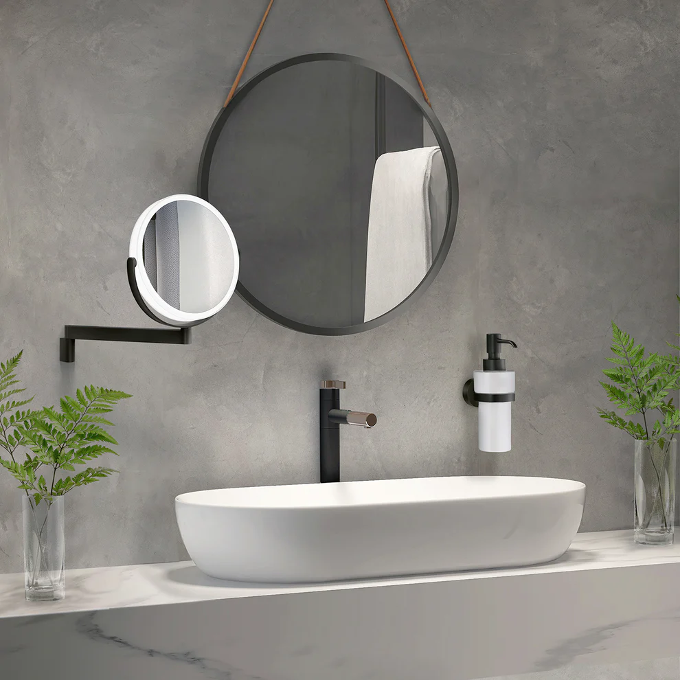 Smedbo Home zeepdispenser HB369 zwart porselein 200 ml