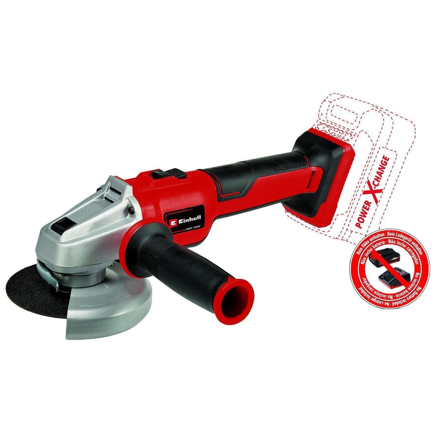 Einhell haakse slijper Power X-Change Axxio 18/115 Q BL Solo accu