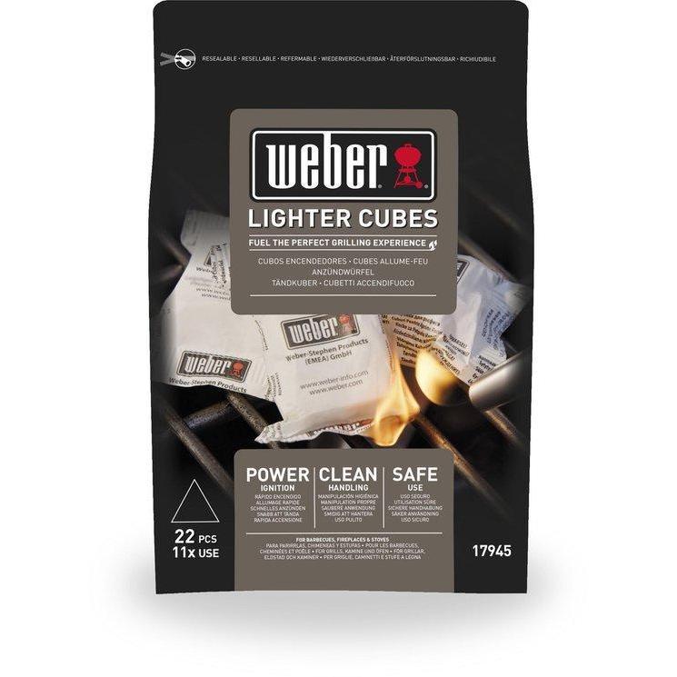Weber aanmaakblokjes 22 stuks wit