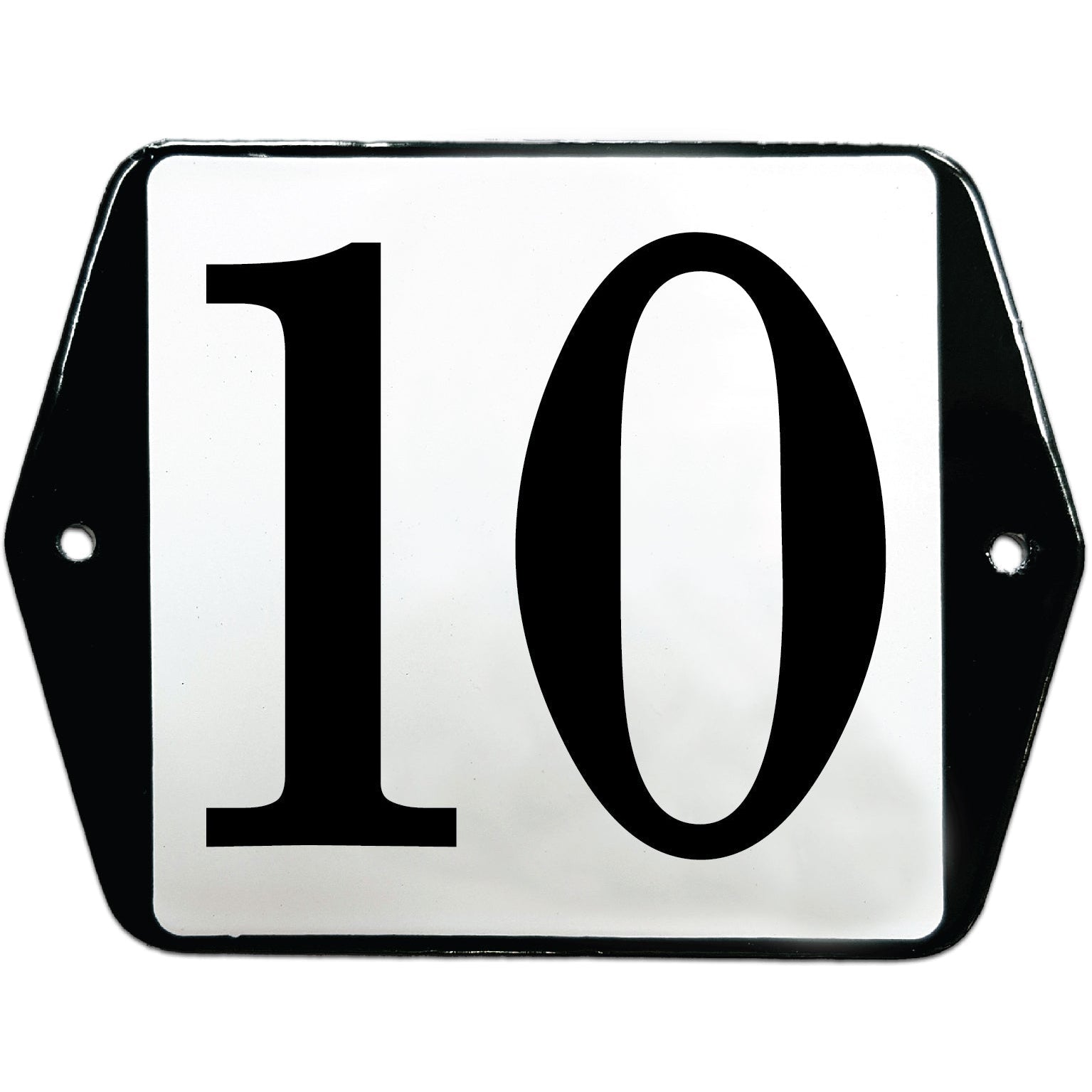 Emaille Huisnummer 10x10 - 10