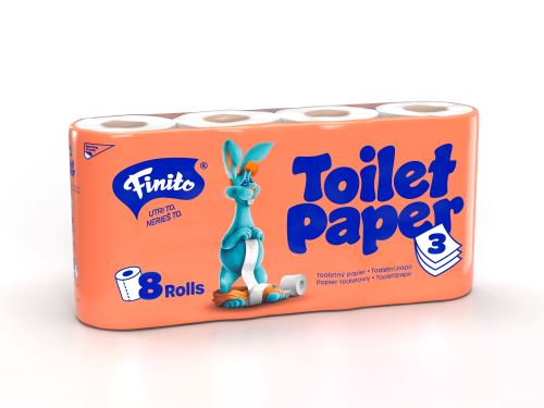 Finito toiletpapier 3 laags 8 rollen