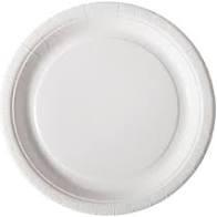 BORDEN WIT PLAT 18CM S/25