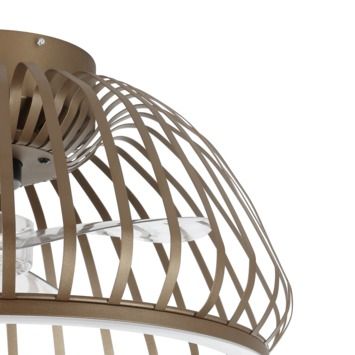 Eglo plafondventilator Espinal met LED verlichting Ø46,3x23,5cm brons
