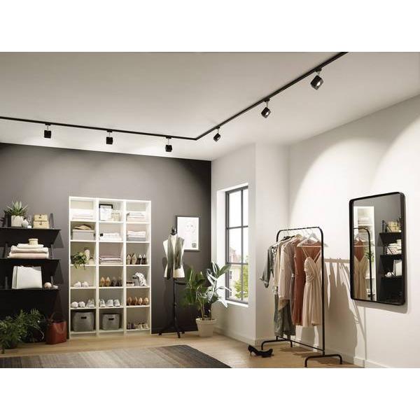 Paulmann URail systeem rail 2m zwart mat 230V metaal