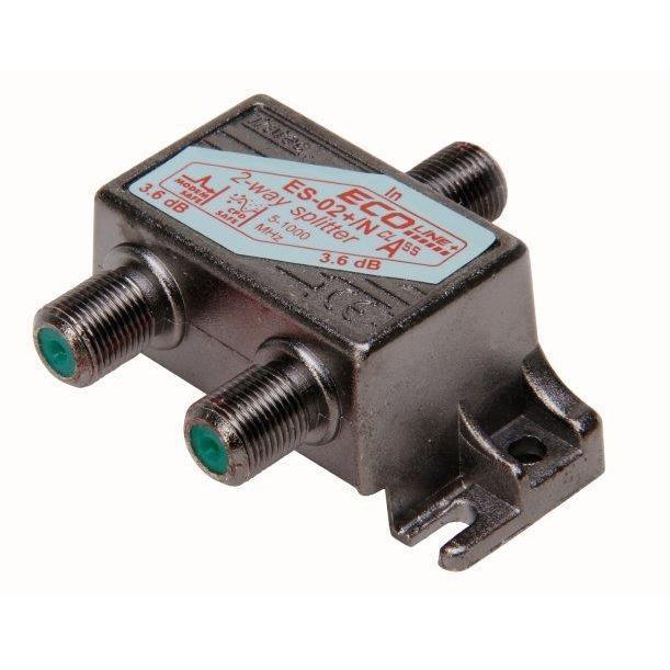 Coax FConn 2-weg verdeler kabelkeur