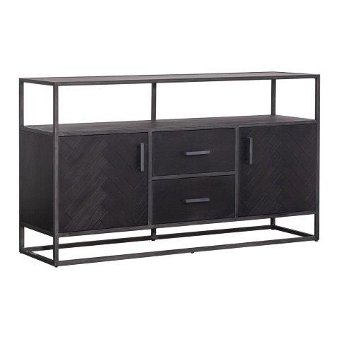 Eleonora dressoir Hudson 2-deurs 2 laden zwart