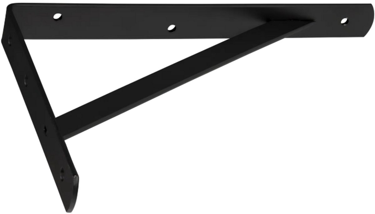 Plankdrager industrieel mat zwart 15x25cm